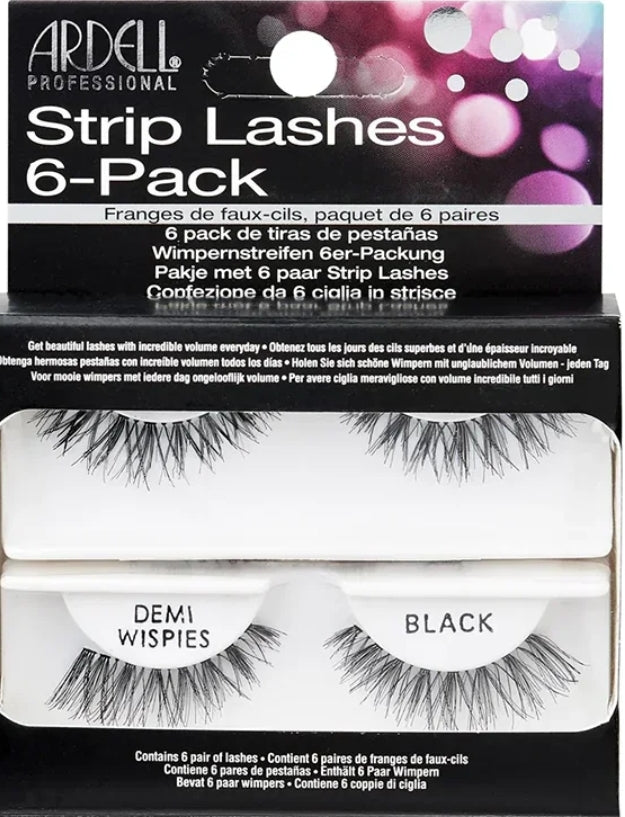 Ardell Lashes Invisibands Natural Demi Wispies Black 6pk