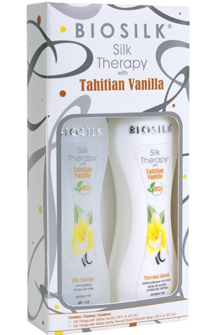 CHRISTMAS Biosilk Tahitian Vanilla Silk Therapy Duo Set