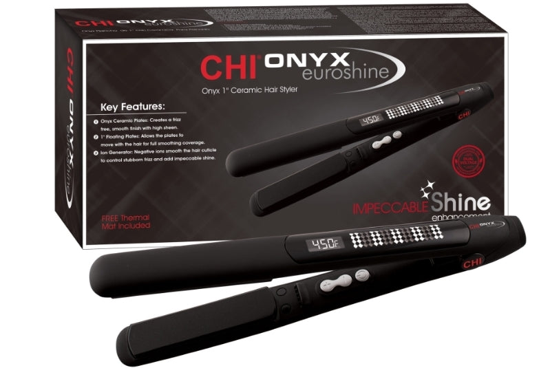 CHI Onyx Euroshine 1″ Ceramic Styling Iron